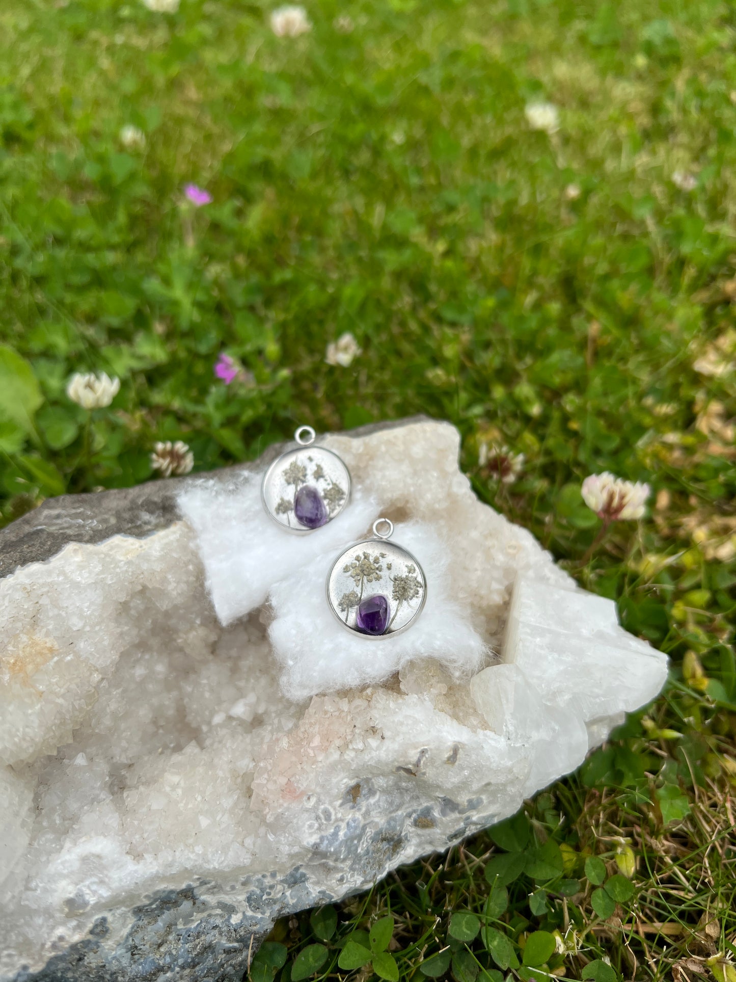 Crystal Amethyst Tinker Charms