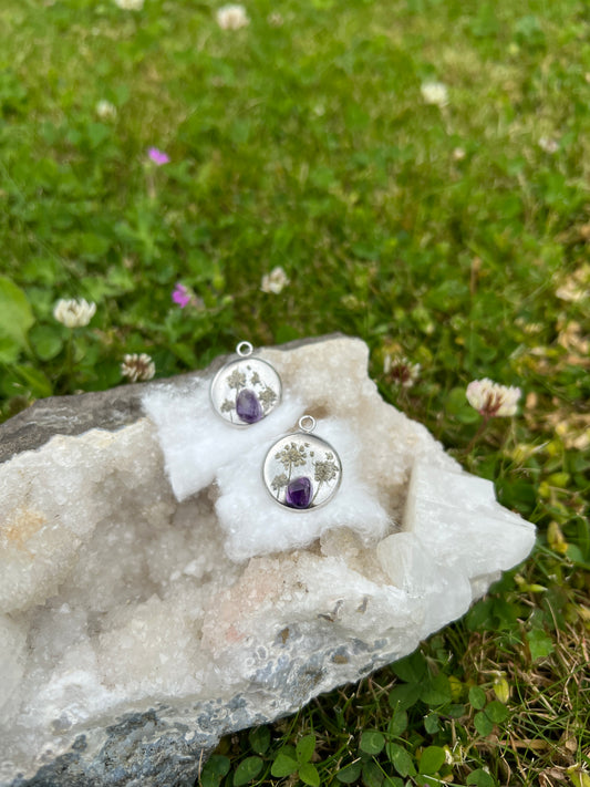 Crystal Amethyst Tinker Charms