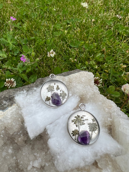 Crystal Amethyst Tinker Charms