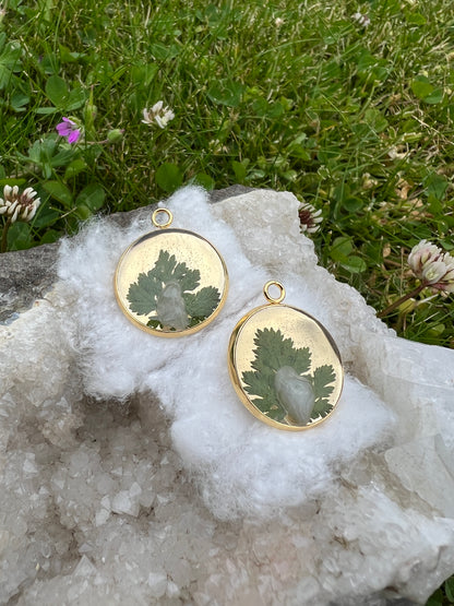 Crystal Quarz - Tinker Charms golden