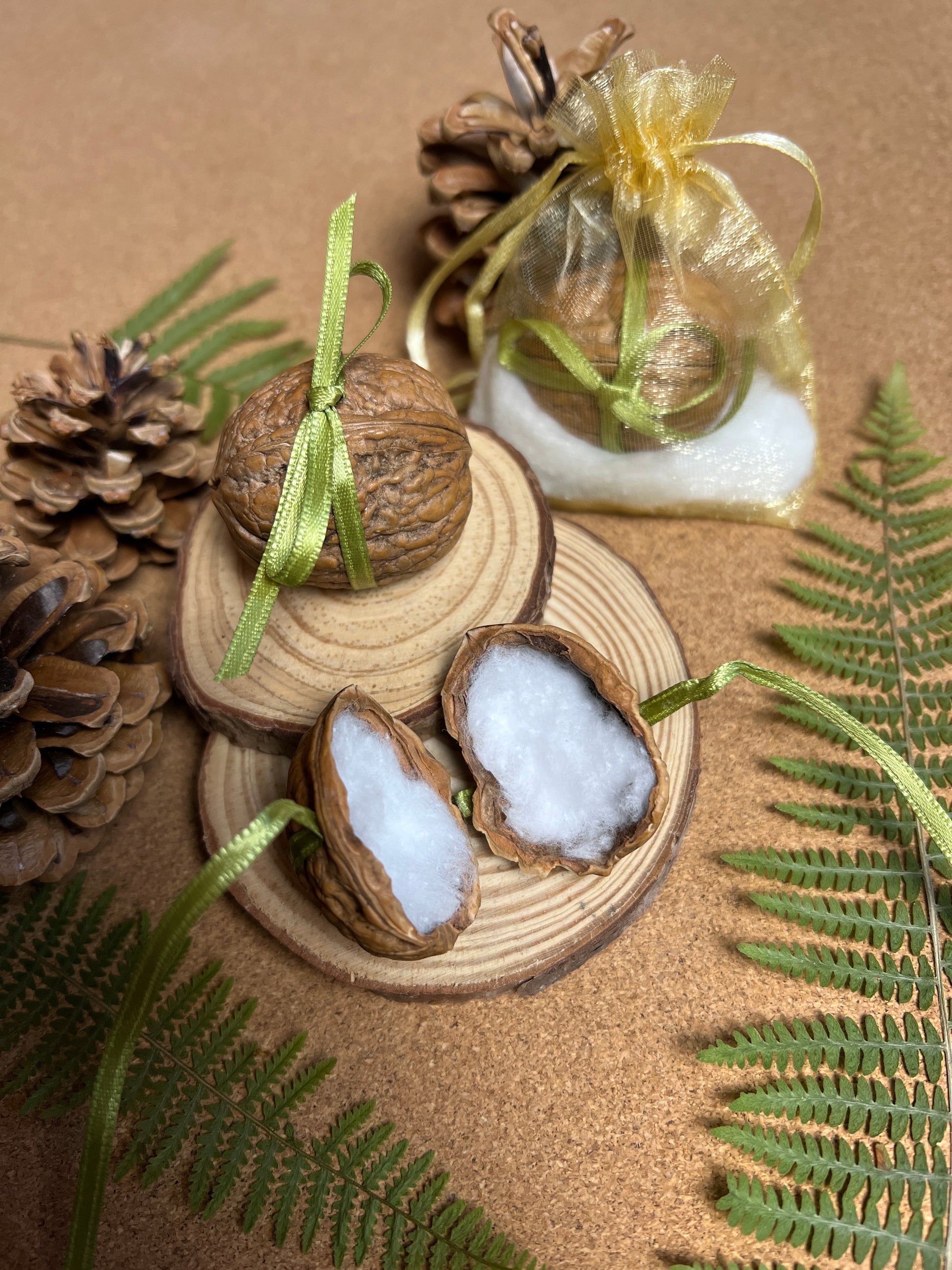 Eine echte Walnuss präpariert als Verpackung - liebevoller Geschenke Moment, einzigartige, besonderer schmuck von yourfairysister naturschmuck