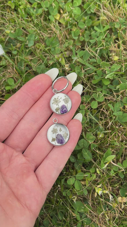 Crystal Amethyst Tinker Charms